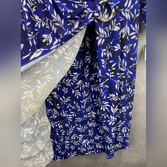 Kasper Women's Signature Wrap Dress Royal blue business casual size 3X - Picture 11 of 14